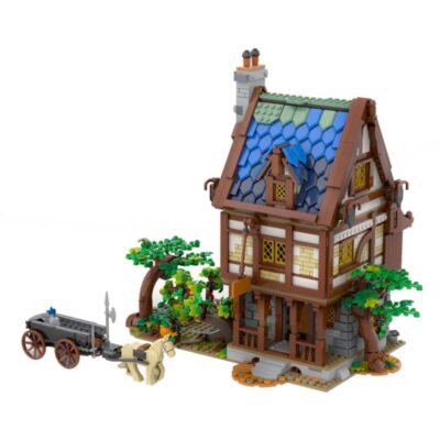 ZITIANYOUBUILD Medieval Tavern Modular avec Three Floors et Interior 2283 pièces