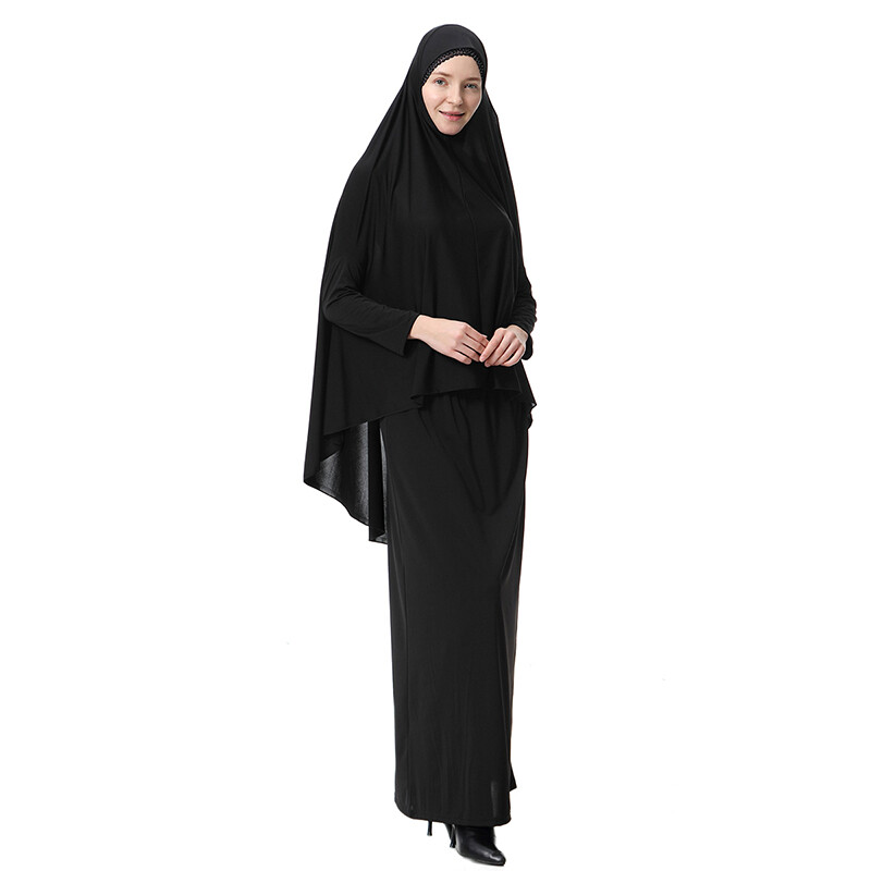 Frauen Hijab Gebetskleidung Schleier Kleid Muslimische Burka Khimar Islamische