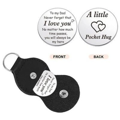 Pocket Hug Token with Pouch Inspirational Little Keepsake Gifts For Friend Lover
