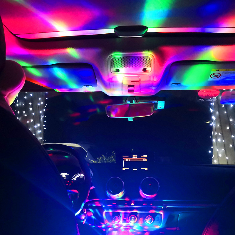 Details About New 1x Car Interior Atmosphere Neon Lights Colorful Led Usb Rgb Decor Music Lamp