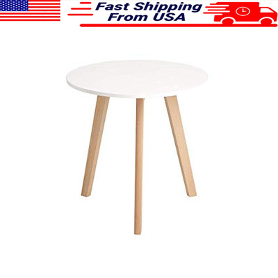 Round Wooden Coffee Table Modern Design Dining Room Kitchen Living Room New