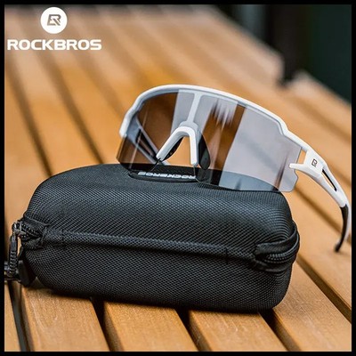 ROCKBROS Cycling Glasses Photochromic Polarized Lens Bike Glasses UV400 Protecti