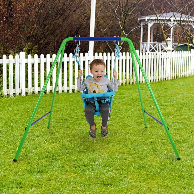 Outdoor Kids Playground Folding Nursery Swingset Toy Gifts
