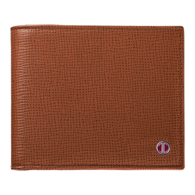 Pre-owned Davidoff Leather Bifold Wallet In Chestnut, 10231 In Brown