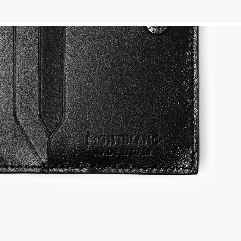 Pre-owned Montblanc Extreme 3.0 Leather 6cc Card Holder Case Cover Wallet Purse For Men In Black