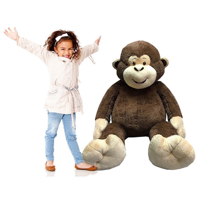 Large COSTCO Plush Monkey Massive Cuddly Soft Teddy 134 CM Tall in