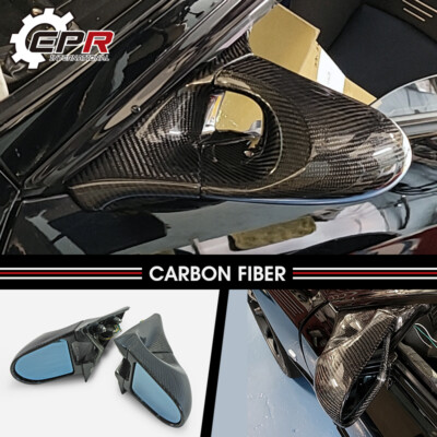 For Nissan Skyline R32 GTR GTS (LHD) 2pcs Carbon Side Rear View Mirrors rearview