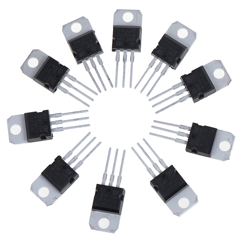 10 Stück neue TIP142T Inline TO-220 NPN Darlington Transistoren Voltage RegulXUI