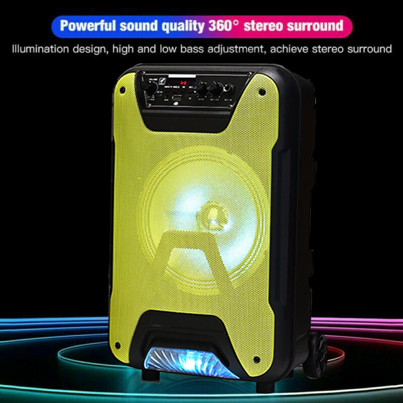 3000W Portable Bluetooth Party Speaker System Subwoofer Heavy Bass w/ Microphone