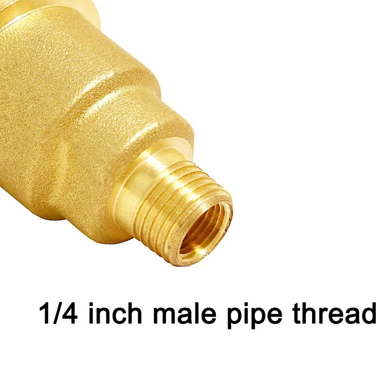 QCC1 Nut Propane Gas Fitting 1/4'' NPT Male Threaded Tank Adapter Quick Connect