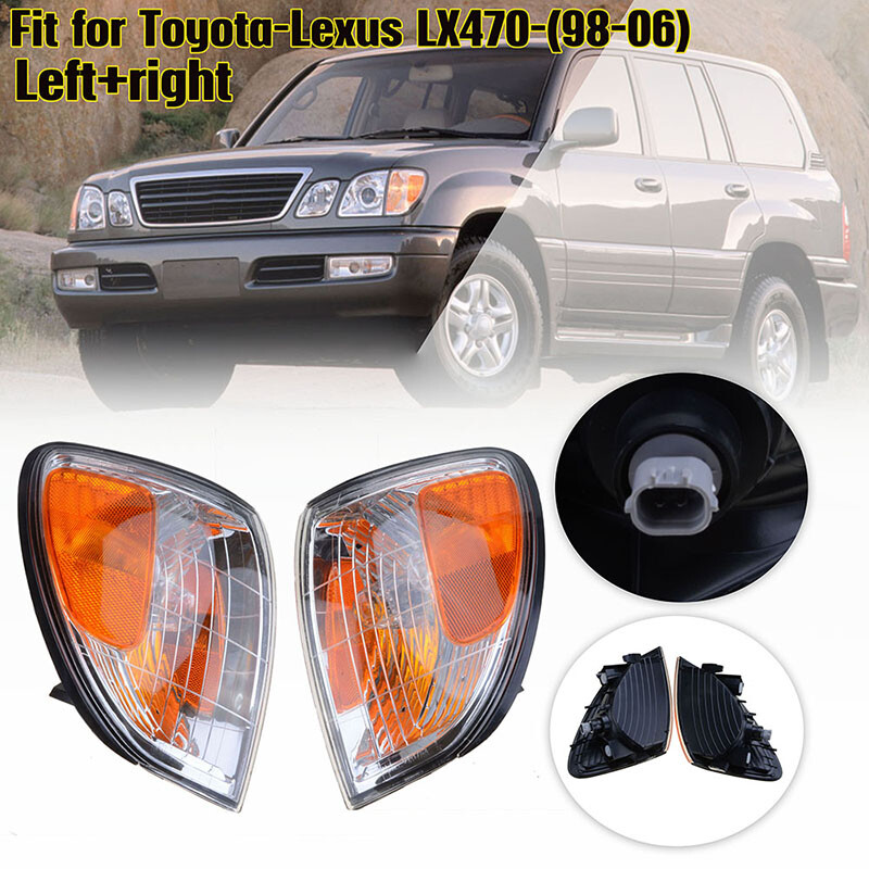 Fits Lexus LX470 1998-07 Side Marker Lamp Corner Lights Parking Turn Signal US