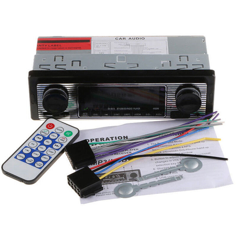 1Din 4 Channel Digital Bluetooth Audio USB/SD/FM/WMA/MP3/WAV Radio Stereo Player