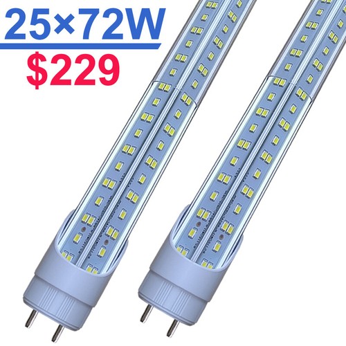 T8 4FT LED Tube Light Bulb 72W G13 7000K 4 FT LED Shop Light Bulbs