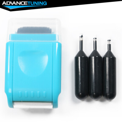 Identify Theft Protection ID Guard Wide Roller Stamp w/ 3 Ink Refill Colorful