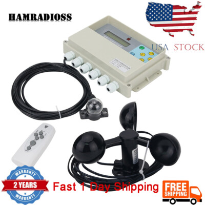 Dual Axis Solar Tracker Controller Automatic Tracking & Remote Wind Speed Sensor