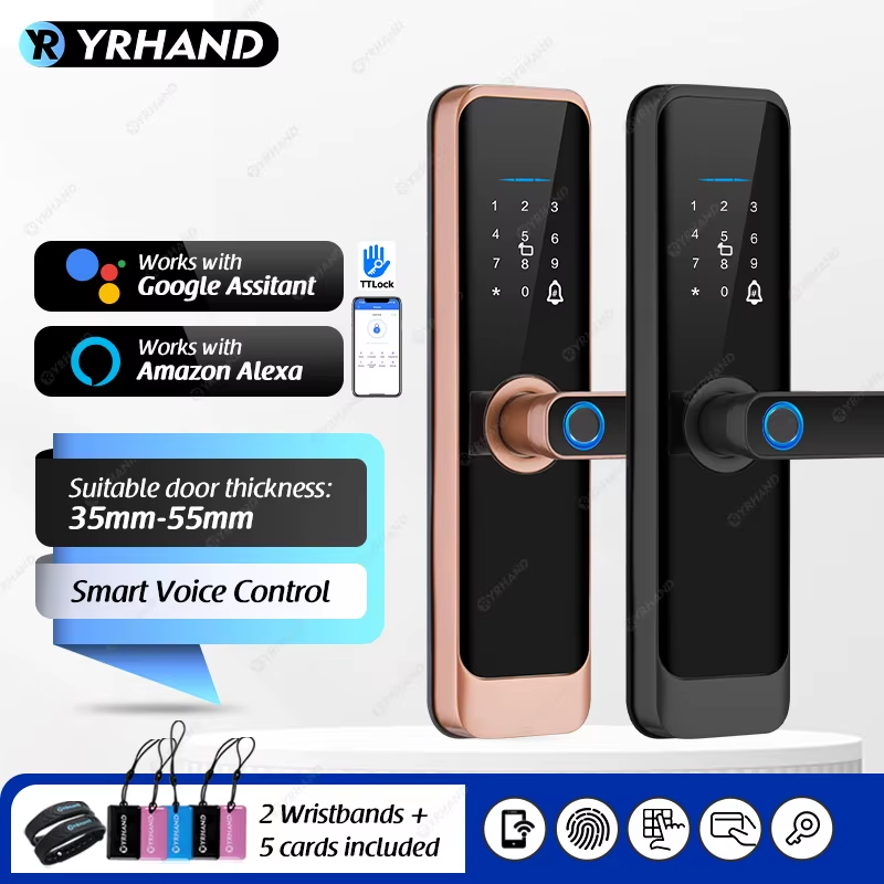 fechadura eletronico digital Ttlock APP Fingerprint unlocking Bluetooth Waterpro