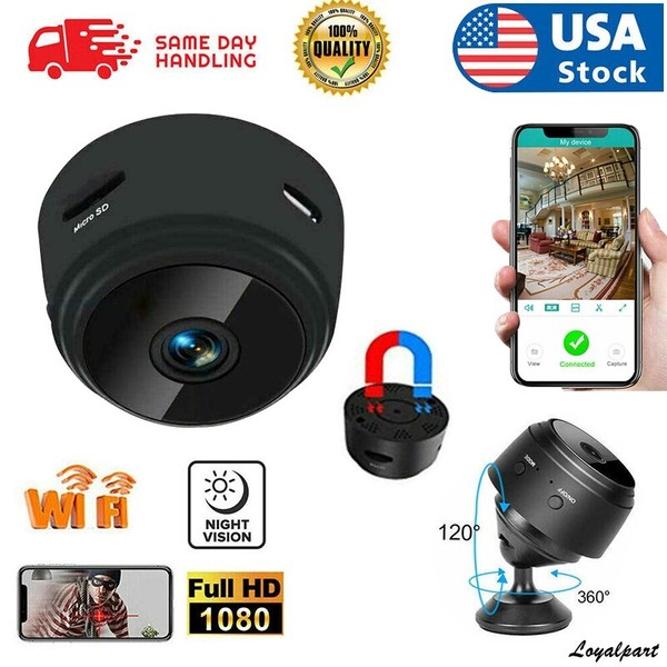 Full HD 1080p WiFi security camera with night vision
