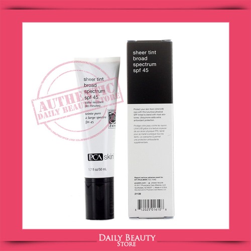 PCA Sheer Tint Broad Spectrum SPF45 1.7oz NEW FAST SHIP