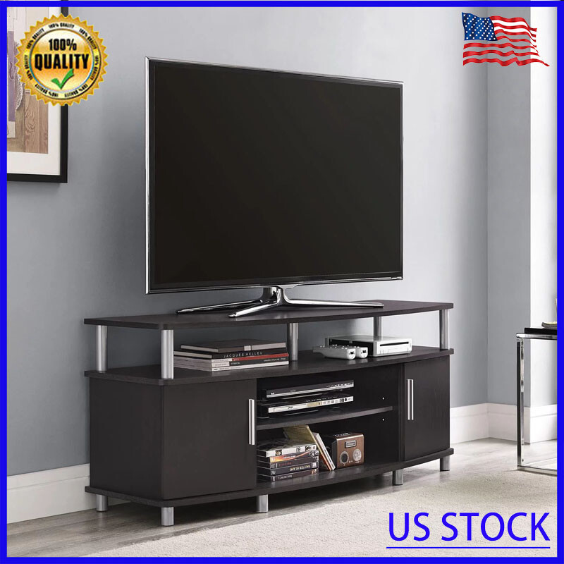 For Tvs Up To 50" Living Room Entertainment Center W/ Cabine
