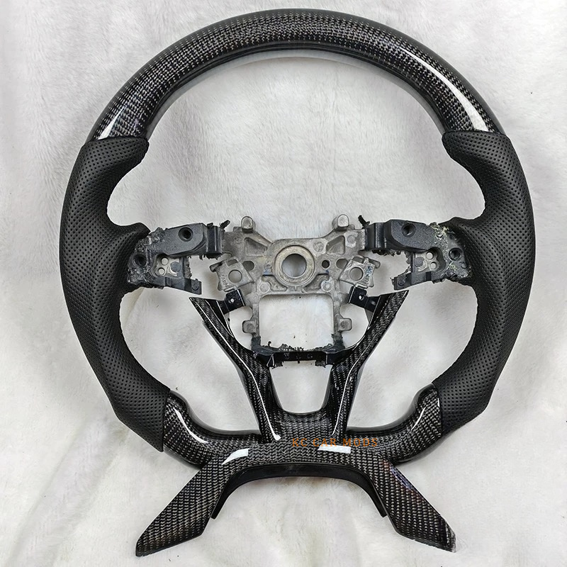 Carbon Fiber black leather Steering Wheel For Honda Accord 2018-2022 for Sale