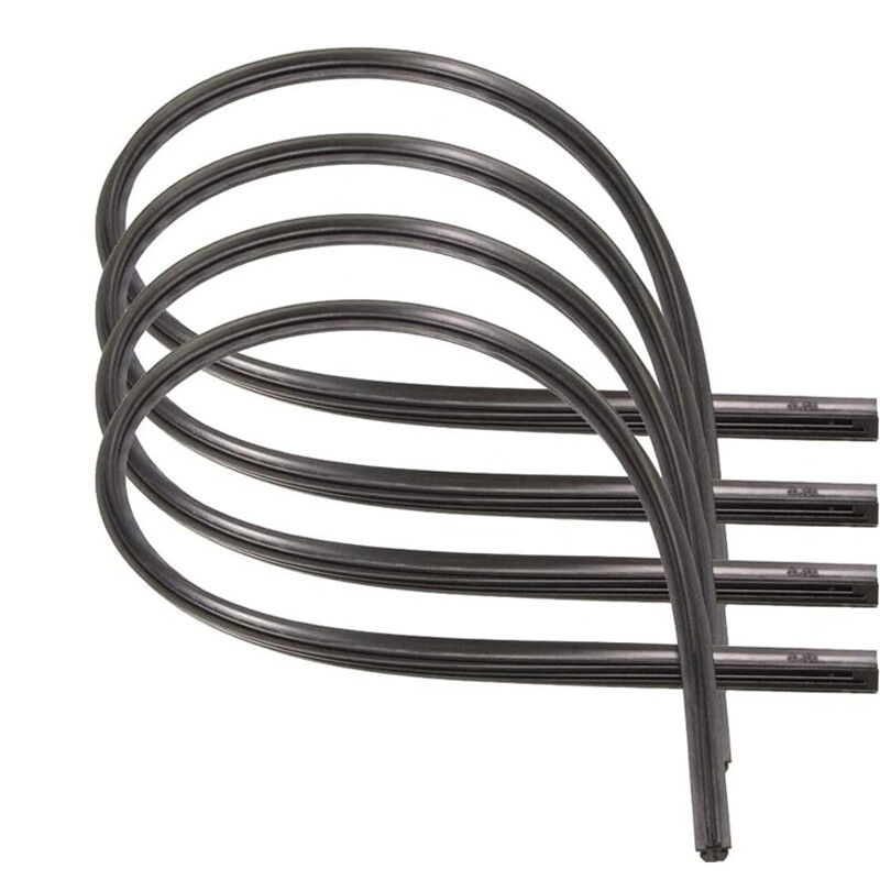 4x Durable Soft Car Bus Auto Rubber Frameless Windshield Wiper Refills Blade 28"