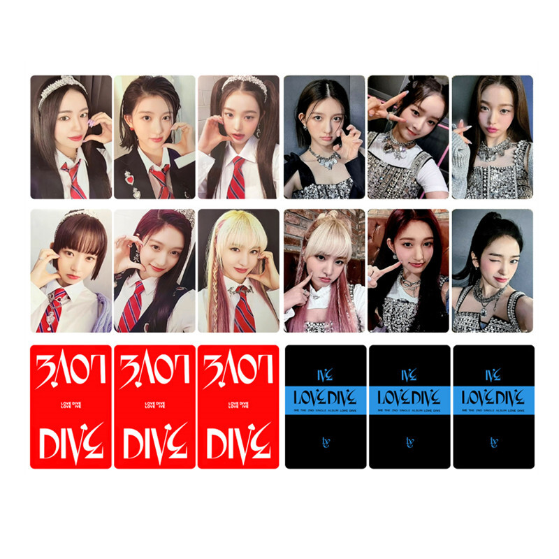 Kpop IVE Love Dive After Like Album Photo Cards 2nd Fanmade