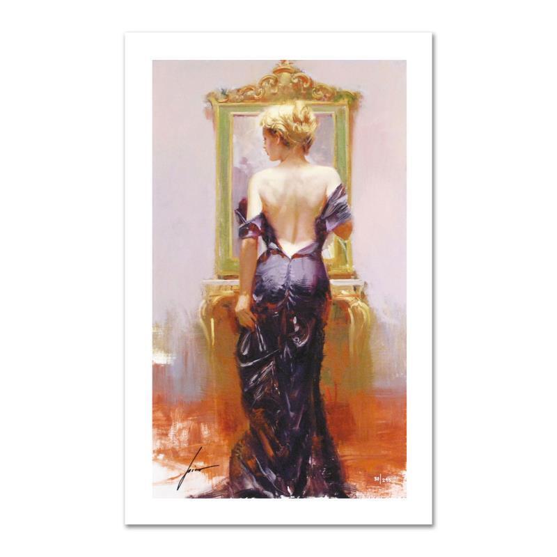Pino (1939-2010) "evening Elegance" Hand Signed Limited Edition Art