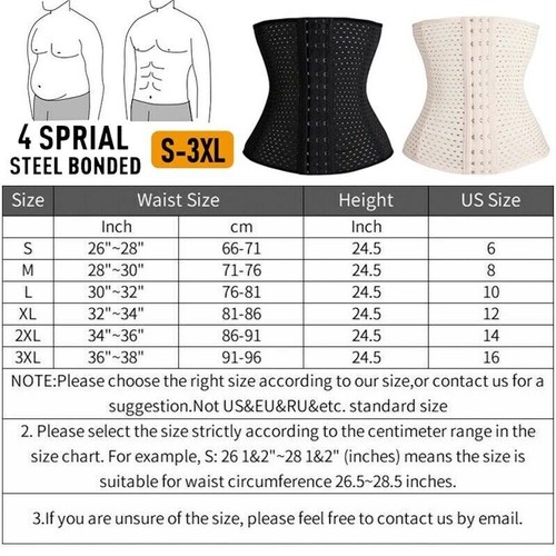 Men's Waist Trainer Body Shaper Tummy Girdle Belt Belly Fat Burner Corset S-3XL