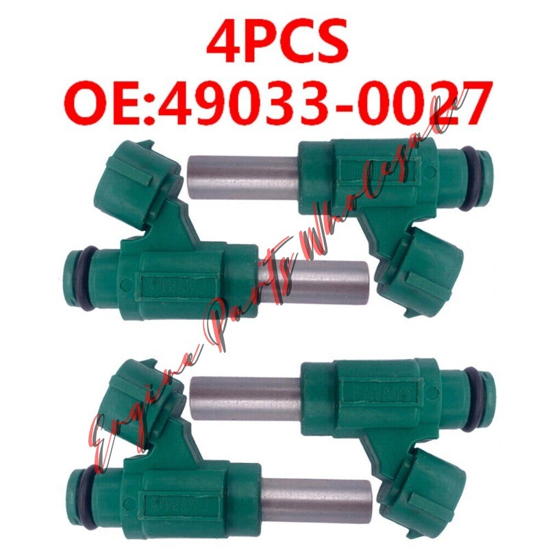 4Pcs Fuel Injector 49033-0027 For 2011-2017 Kawasaki Ninja ZX10R