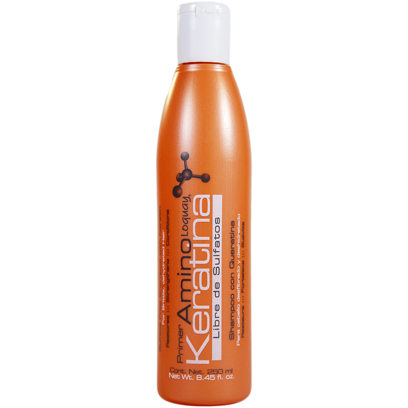 Primer Amino Keratina Loquay Shampoo Sulfate Free 250 ml./8.45 oz