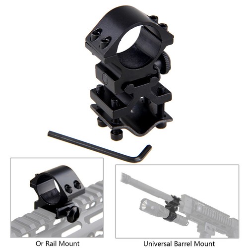 25.4mm//19mm Dual Rings Sight Scope Rifle 20mm Rail Mount Laser Torch Outdoor Use