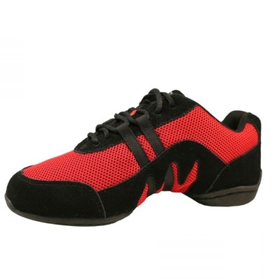 Skazz Dance Sneakers S33M Low top Suede sole Red-Black BLITZ-3