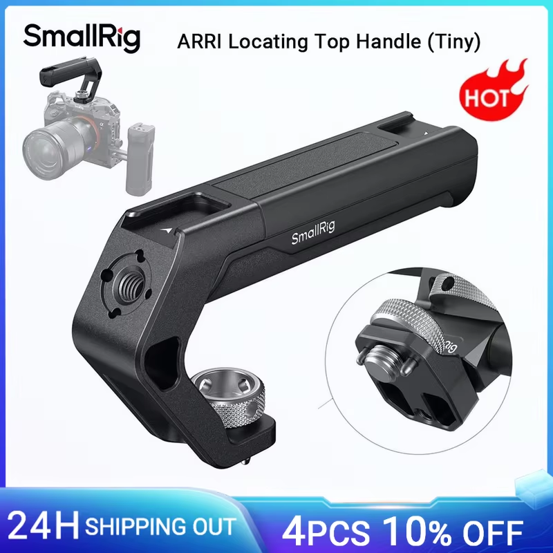 Universal ARRI Locating Top Handle (Tiny), Lightweight Grip with Cold Shoe For D