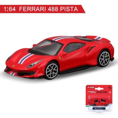 Bburago 1:64 Ferrari Model Car SF90 F430 458GTB 599 Alloy Car Model Diecast