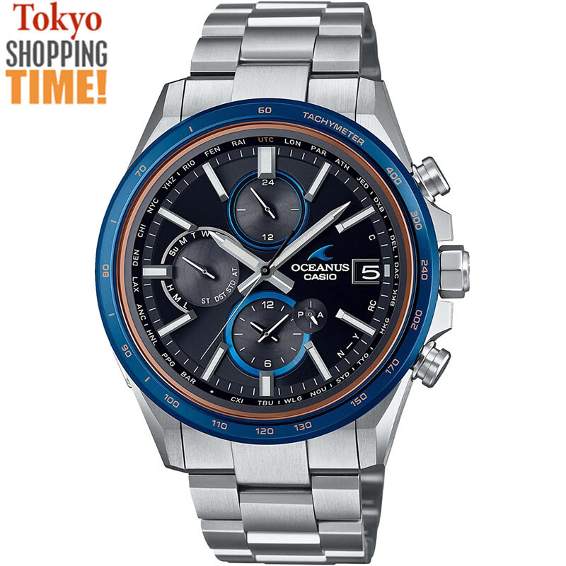 Pre-owned Casio Oceanus Ocw-t4000d-1ajf Titanium Solar Radio Bluetooth Men`s Watch Japan