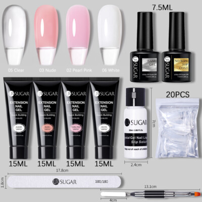 10pcs/set UR SUGAR  Nagel Verlängerung Gel Set Quick Building Starter Nagel Gel