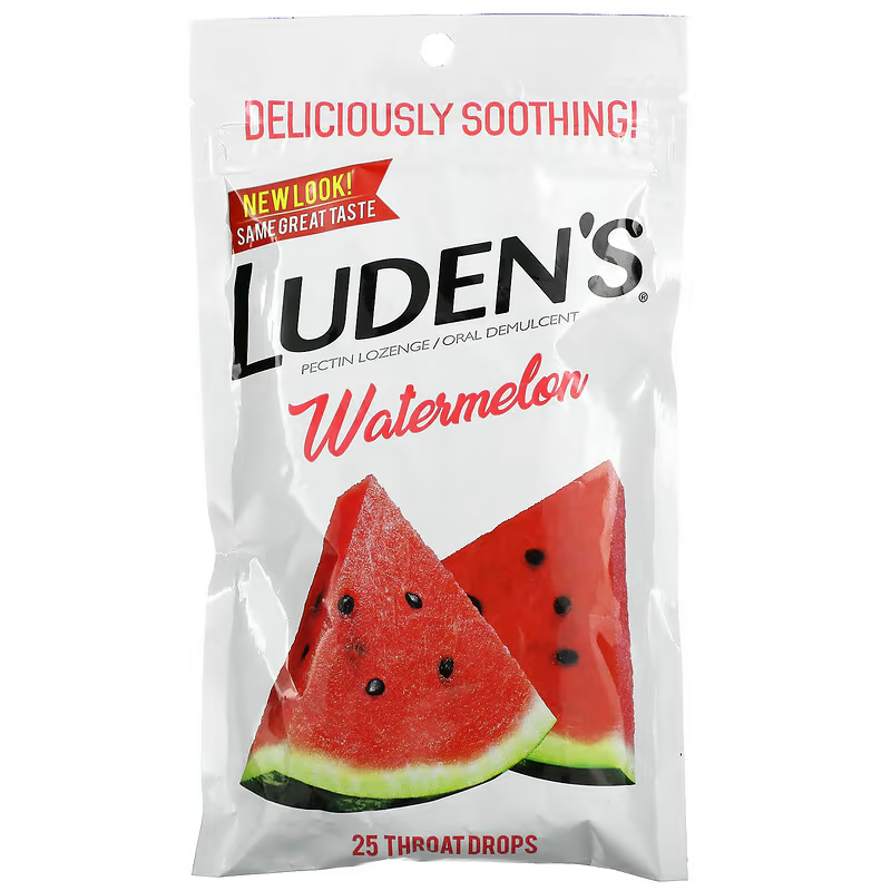 Luden's Ludens Watermelon Throat Drops 25 ct Each  02/2024