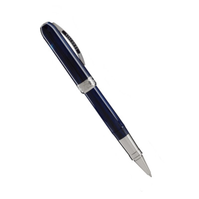 VISCONTI REMBRANDT CLASSIC BALLPOINT PEN IN NAVY BLUE COLOR W BOX 48489