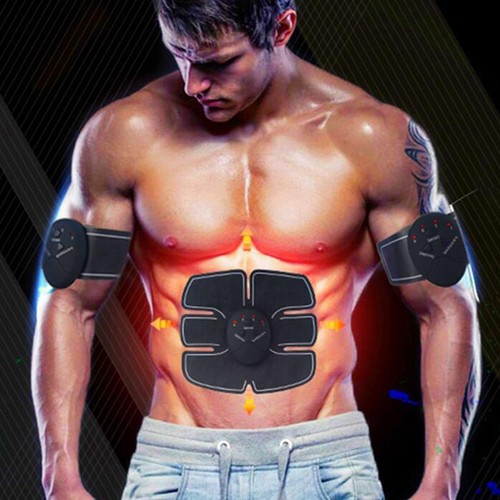 EMS ABS Abdominal Body Training Set Exerciser Muscle Toner Fitness Belt UK XLEO Pull-Up Bars