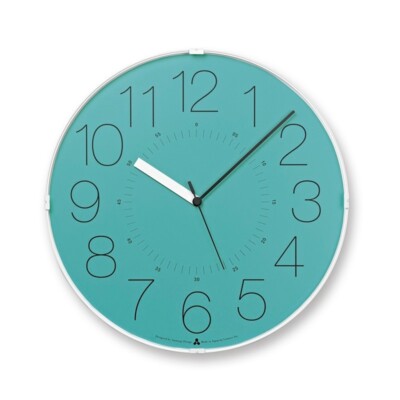 CARA Wall Clock Lemnos Turquoise MoMA Exclusive Stylish Vivid Dial from Japan