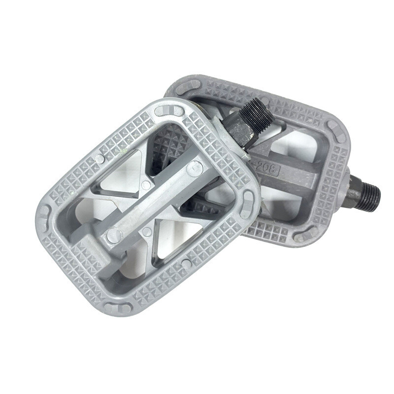 1 Pair Bicycle Pedals 9/16" Cromo Spindle Plastic Bike Replacement Foot Plat