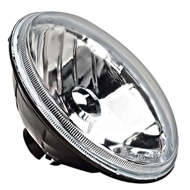 7/" 24v 6K LED H4 Military Trucks Crystal Clear Glass Headlight Light Bulbs Pair