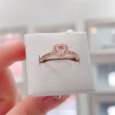 New 100% Authentic 925 Silver Timeless Elevated Heart Ring Size 5 6 7 7.5 8.5