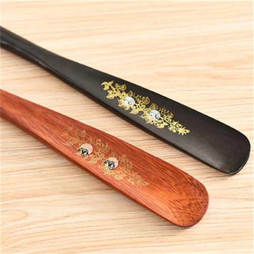 21" Shoe Horn Extra Long Vintage Wooden Handle  Wooden Shoehorn Easy AID Horn US