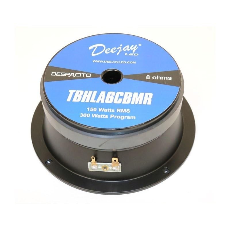 DEEJAY LED TBHLA6CBMR 8 Ohm 6-inch Sealed Back High Power Midrange 150 RMS 300