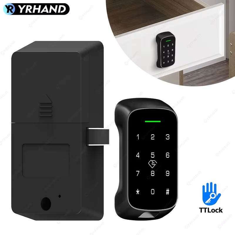 Smart Cabinet Lock APP Control, Keypad & RFID Card Entry,Dual Authentication,Rem
