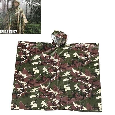 US ARMY Woodland Camouflage Regenponcho Regenjacke Nässeschutz für Jagd & Angeln