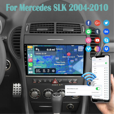 Android13 9''HD Screen for Mercedes Ben-z SLK 2004-2010 Car Audio GPS Radio Navi