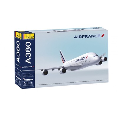 Heller 52908G 1:125th scale Airbus A380 Air France Gift set Paints glue brush