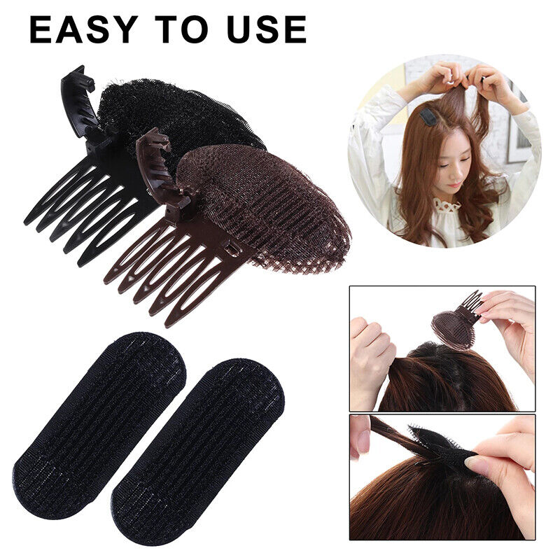 Invisible Fluffy Hair Pad Sponge Clip Forehead Hair Volume Comb Styling Tool